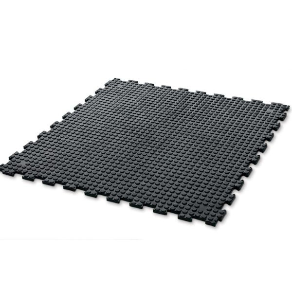 Interlocking stable rubber tile, 23mm thick