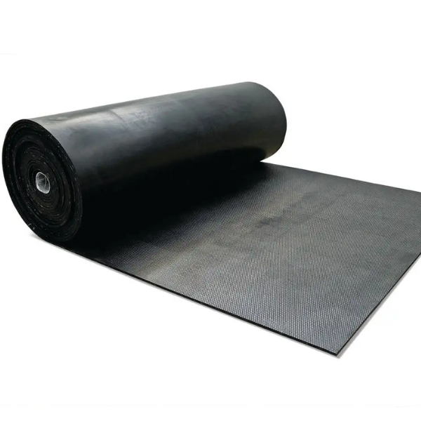Floor rubber on the roll, 10mm thick by 2 metres wide